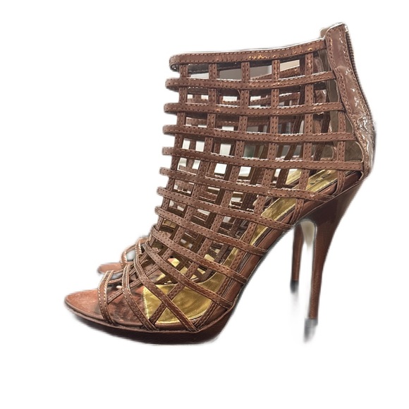 Bakers New with box bronze peep toe gladiator booties - Picture 3 of 4